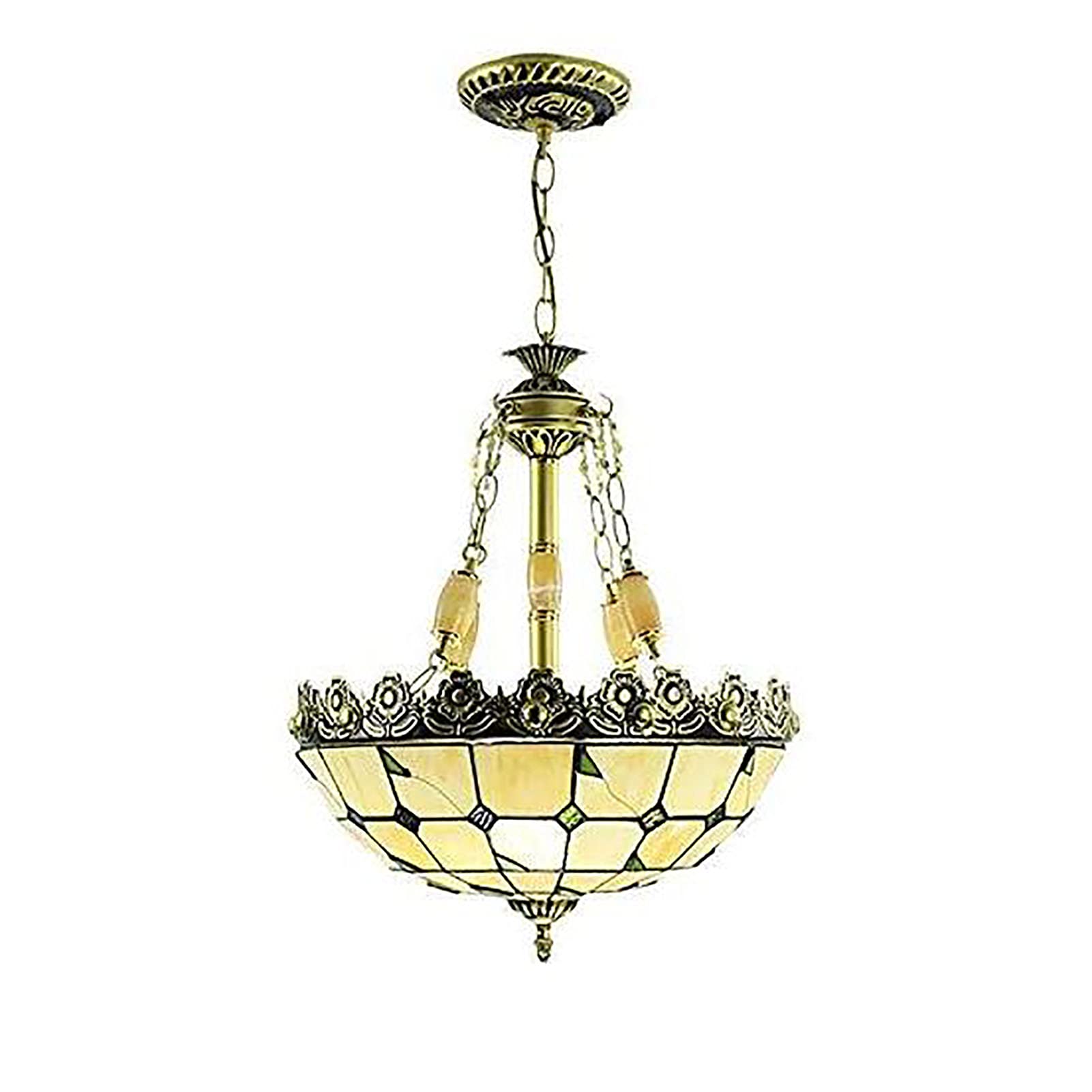 Compatible with Café Bar Storefront Home Decoration Living Room Dining Room Bedroom,E27 American - Chandeliers,European Mediterranean Simple Chandeliers-Bronze 40 * 60cm ，Crystal Chandelier for Living