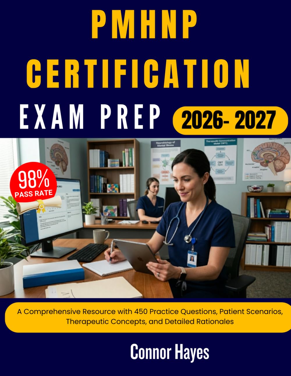 PMHNP CERTIFICATION EXAM PREP: A Comprehensive Resource with 450 Practice Questions, Patient Scenarios, Therapeutic Concepts, and Detailed Rationales