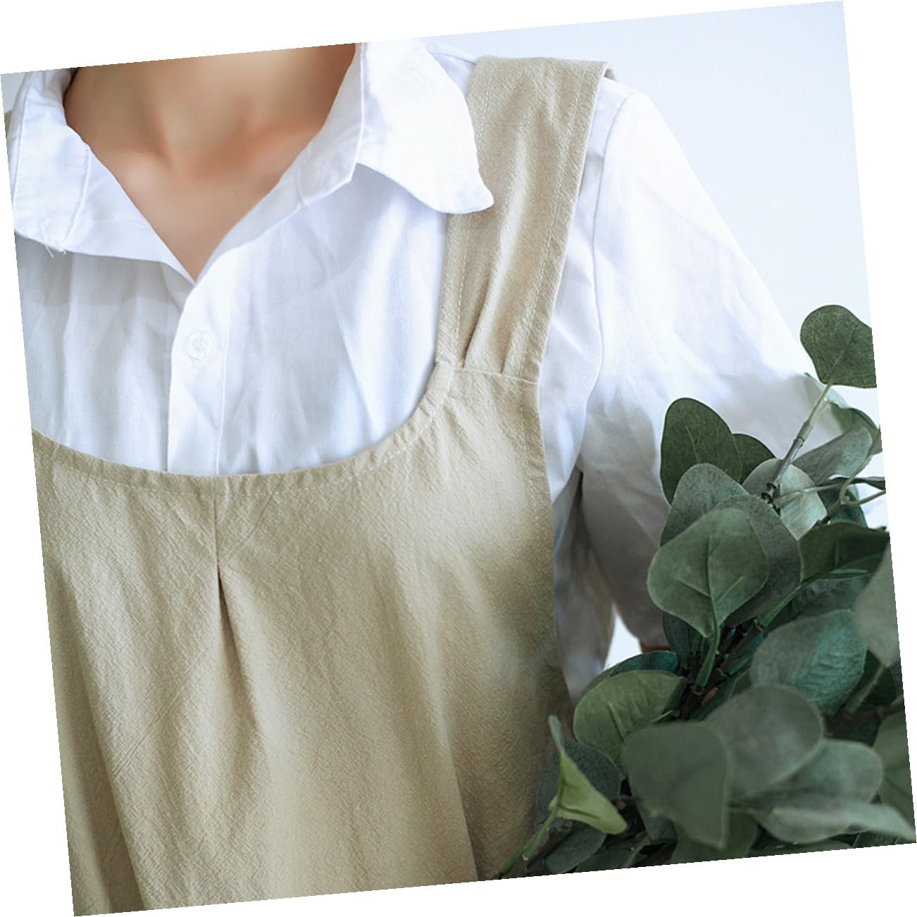 Zerodeko Festa Della Mamma Bar Grembiuli Tè E Caffè Contenitori Di Zucchero Halter Abito Bianco Bianco Aperto Sul Retro Del Vestito Barbecue Grembiuli Porta Bustina Di Tè Piatto