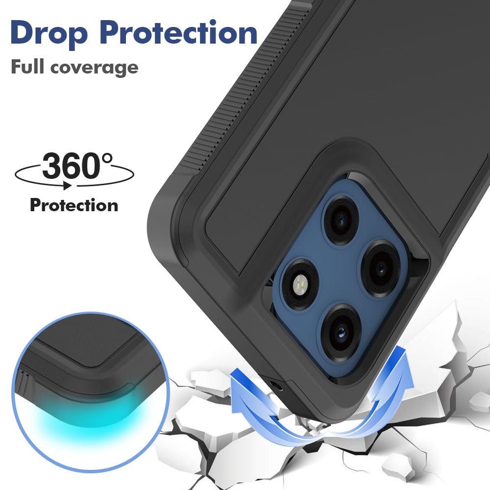 Amazon.com: for Moto G Stylus 5G 2025 Case,[Military Grade Drop Tested]  with Screen Protector,Dual Layer Protective Heavy Duty Cell Phone Cover  Non-Slip Shockproof Case for Motorola G Stylus 5G 2025 (Black) :