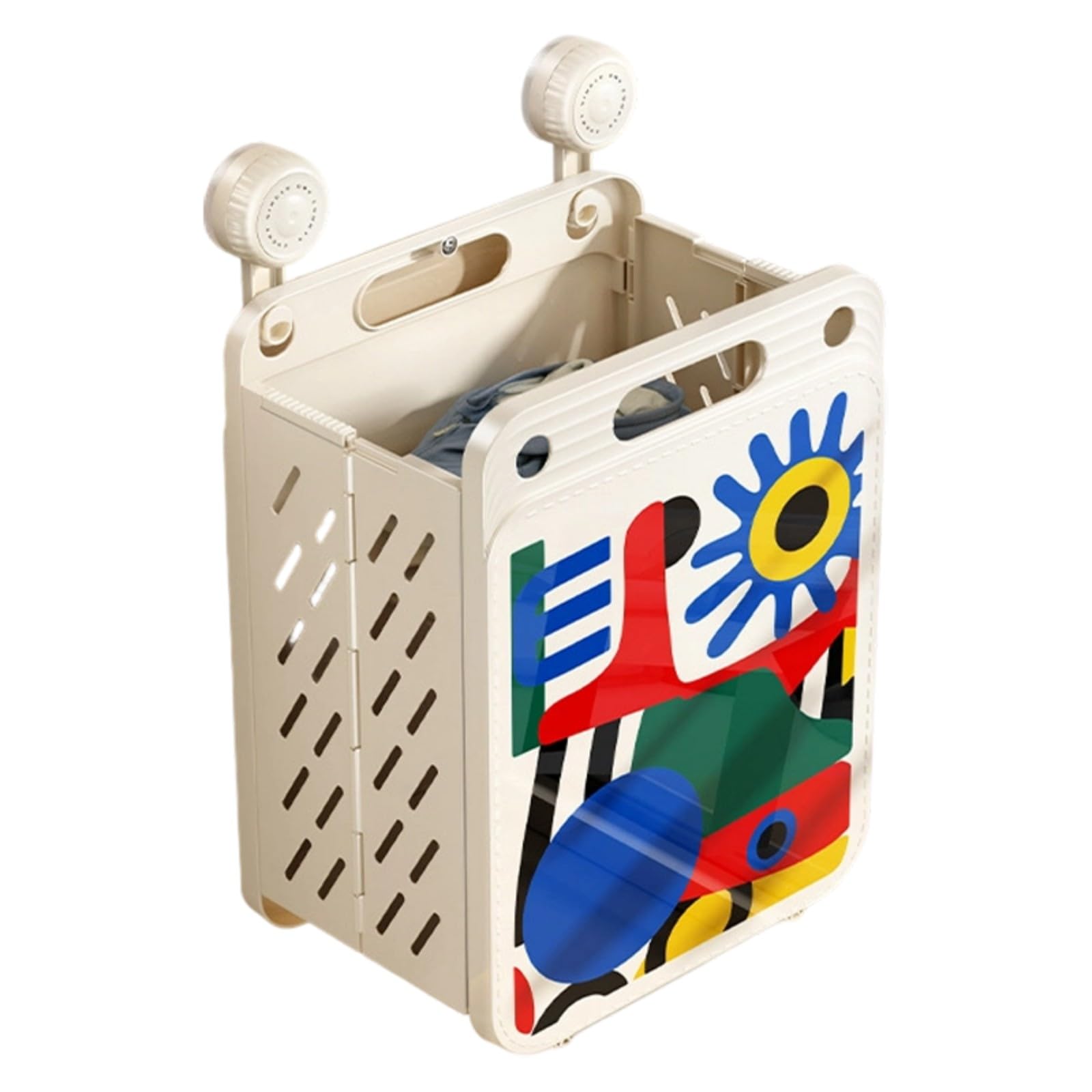 Foldable Laundry Basket with Handles Large Capacity for Clothes Storage in Bathroom Bedroom or Dorm Foldable Storage Basket