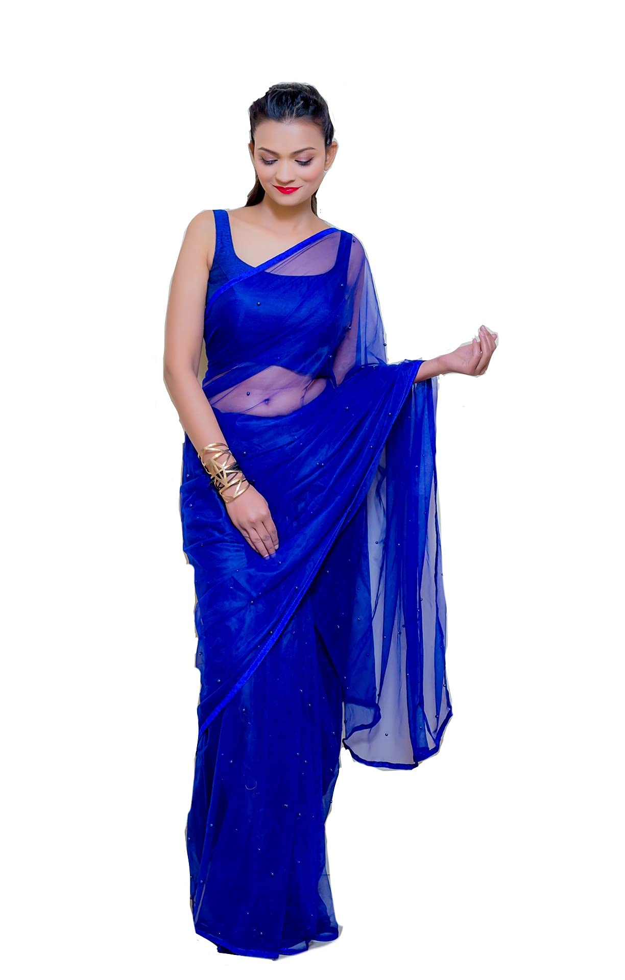 Wardrobe LuxuryWomen's Net Design Saree