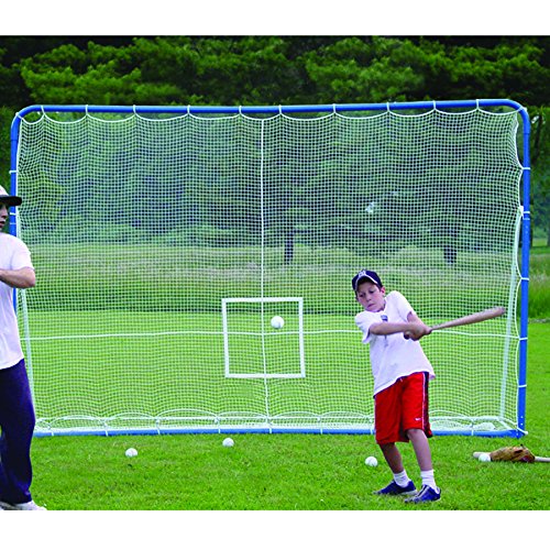 EZGoal 6-in-1 Multi-Sport Folding Tilting Backstop/Goal, Blue (Soccer, Baseball,Golf, Lacrosse, Hockey, Tennis) - Thumbnail 2