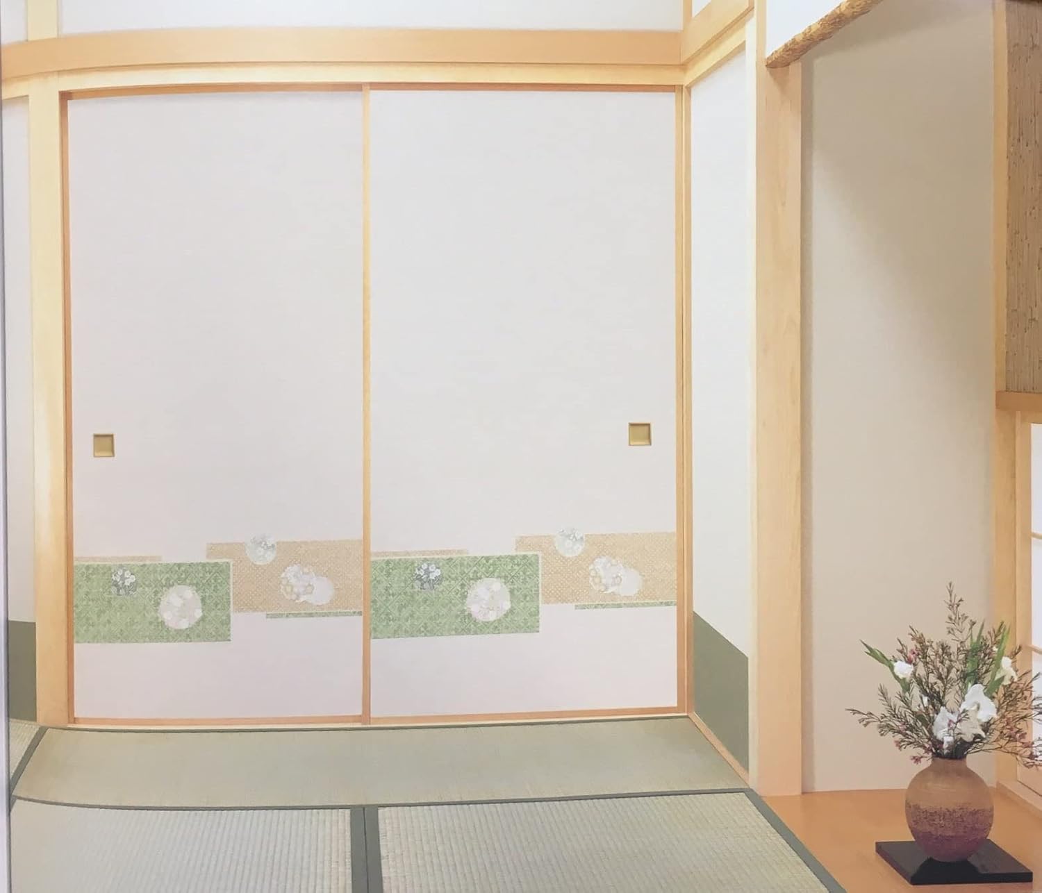 ふすま紙 襖紙 日新第12集 No 808 サイズ100 3cm 和風 桜 かわいい 花柄 和室織物襖紙 花 蘭 梅 キラキラ 間中 ふすま紙 襖紙 日新第12集 No 808 サイズ100 3cm 和風 桜 かわいい 花柄 和室織物襖紙 花 蘭 梅 キラキラ 間中