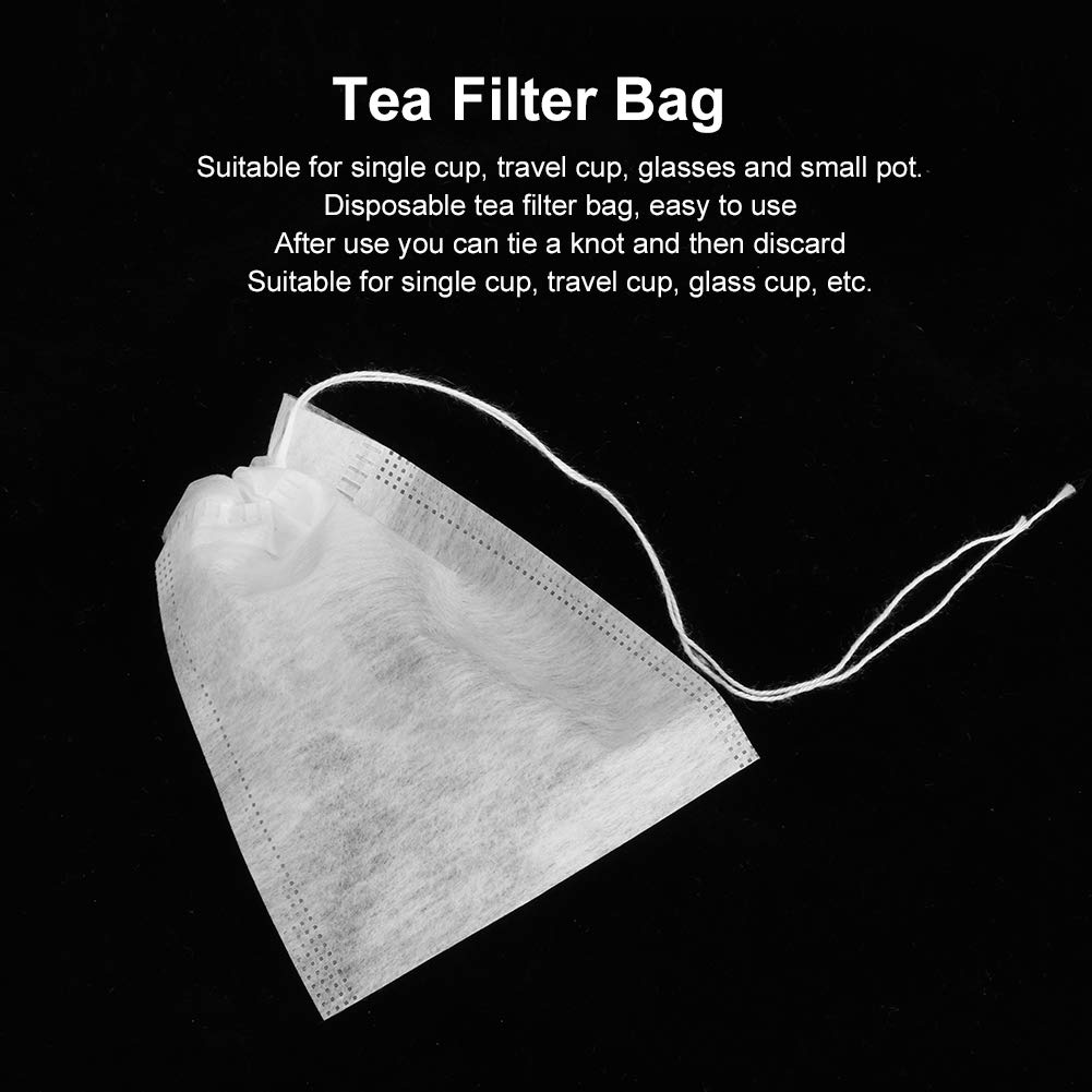 100 Stks Thee Filter Zak, Wegwerp Thee Filter Zakken Biologisch Afbreekbare Ongebleekte Lege Thee Infuser Sachets Lege Thee Infuser Wegwerp Thee Filter Zakken voor Losse Thee
