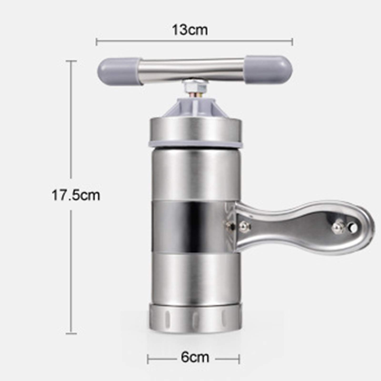 Suministros De Cocina Exprimidor Manual De Frutas para Hacer Fideos, Prensa De Pasta De Metal Multifuncional, Incluye 5 Moldes De Fideos Intercambiables, Hacer Espaguetis, Macarrones