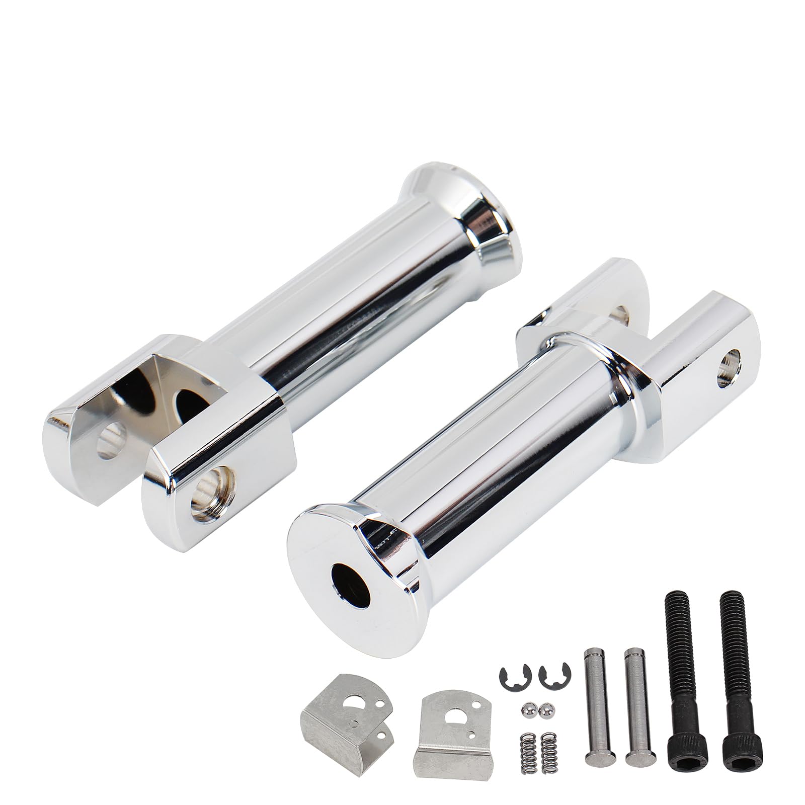 GIDIBII Footpeg Supports,Passenger Footpeg Support Kit Passenger Foot Rest Brackets Fit for 2018-2023 Softail Models (Chrome)
