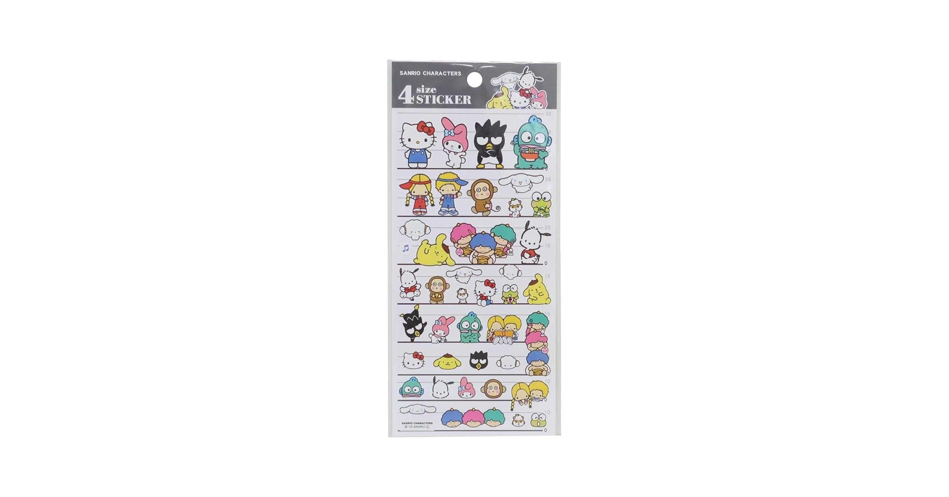 サンリオ④ Amazon | サンリオキャラクターズ[シールシート]4サイズ