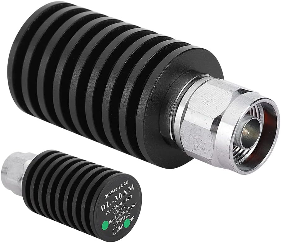 Dummy Load of Antenna 50Ohm Dummy Load DL 30A Antenna Dummy Load 1GHz 15W 50Ohm Coaxial Terminators Way Radio for Testing (N Type)