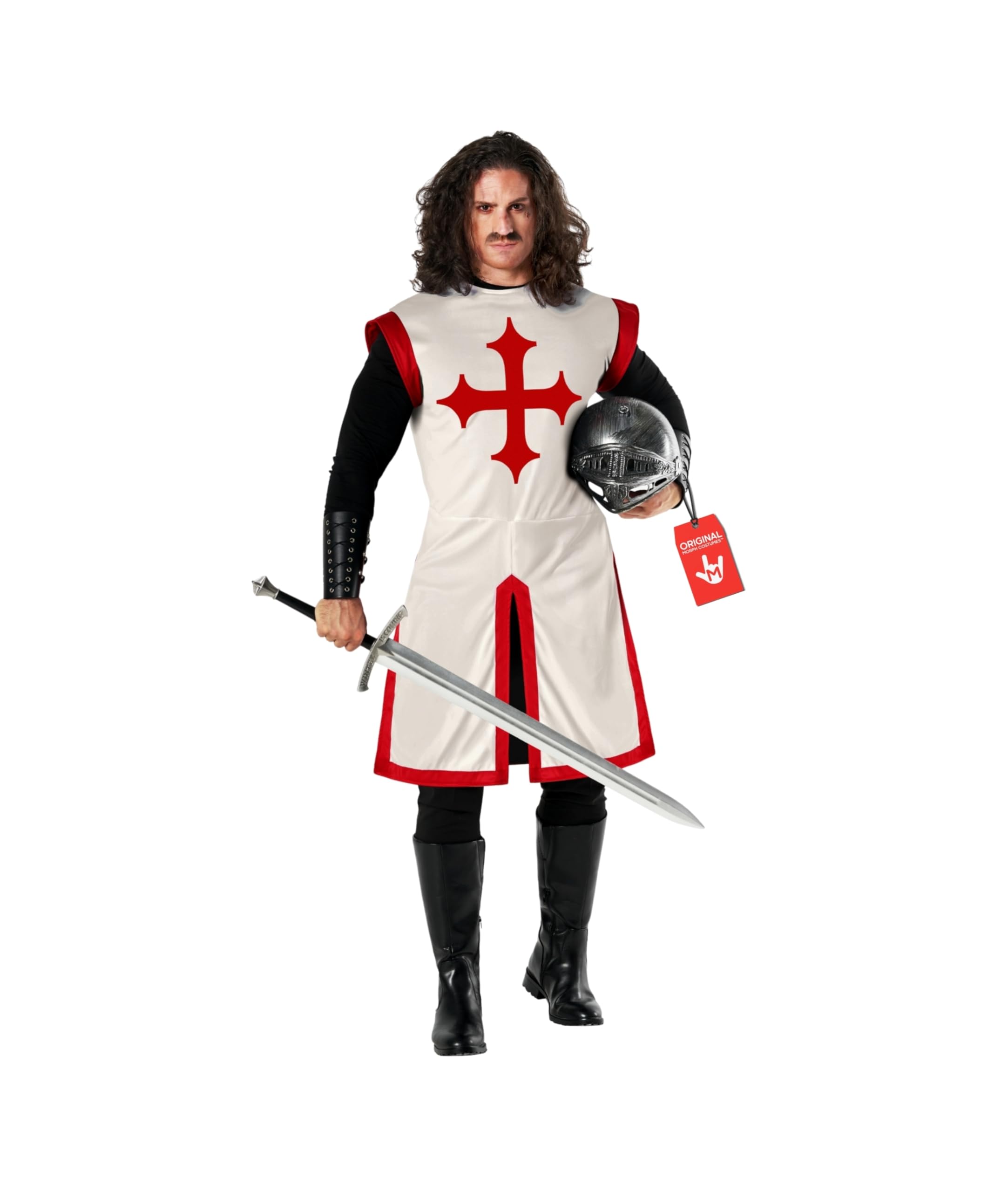 Morph Disfraz Caballero Medieval, Traje Caballero Templario, Disfraces Medievales Hombre,Disfraz Carnaval Hombre