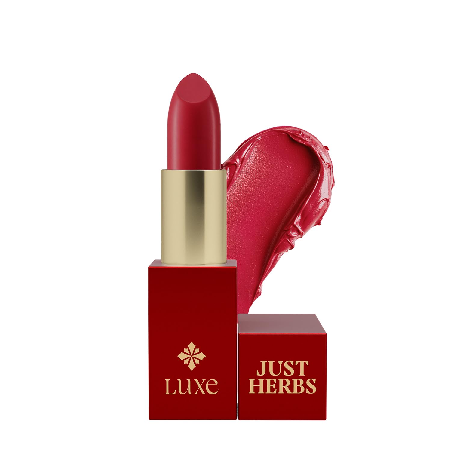 Just Herbs Luxe Satin Melt High Shine Lipstick | Luxury Makeup | Ayurvedic Formula | Long Lasting Shine | Ayurvedic Lips