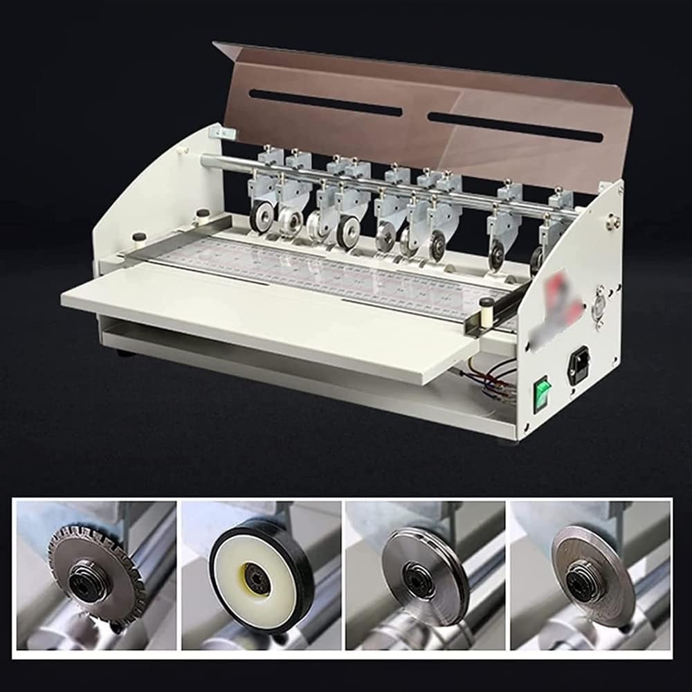 Machine À Rainurer Électrique 3 en 1, Raineur-Découpeur De Papier 460 Mm, Perforateur - Idéale pour Les Documents en Creux, Cartes, Photos, Invitations - Options EnvXEMBJ17437