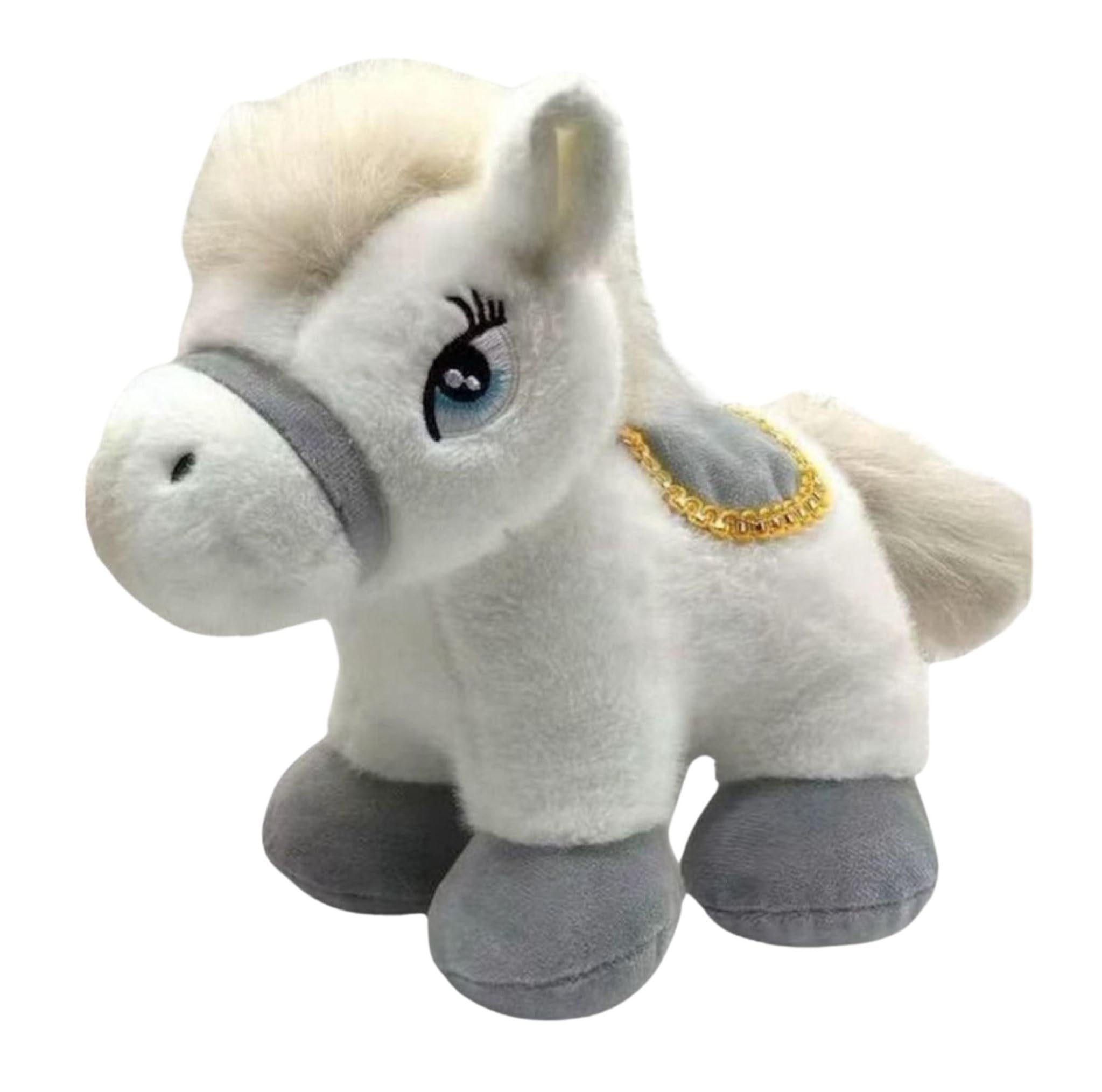 Tickles Pony Horse Soft Stuffed Plush Animal Toy for Kids Boys & Girls Birthday Gift (Color: White, Size: 35 cm) 2