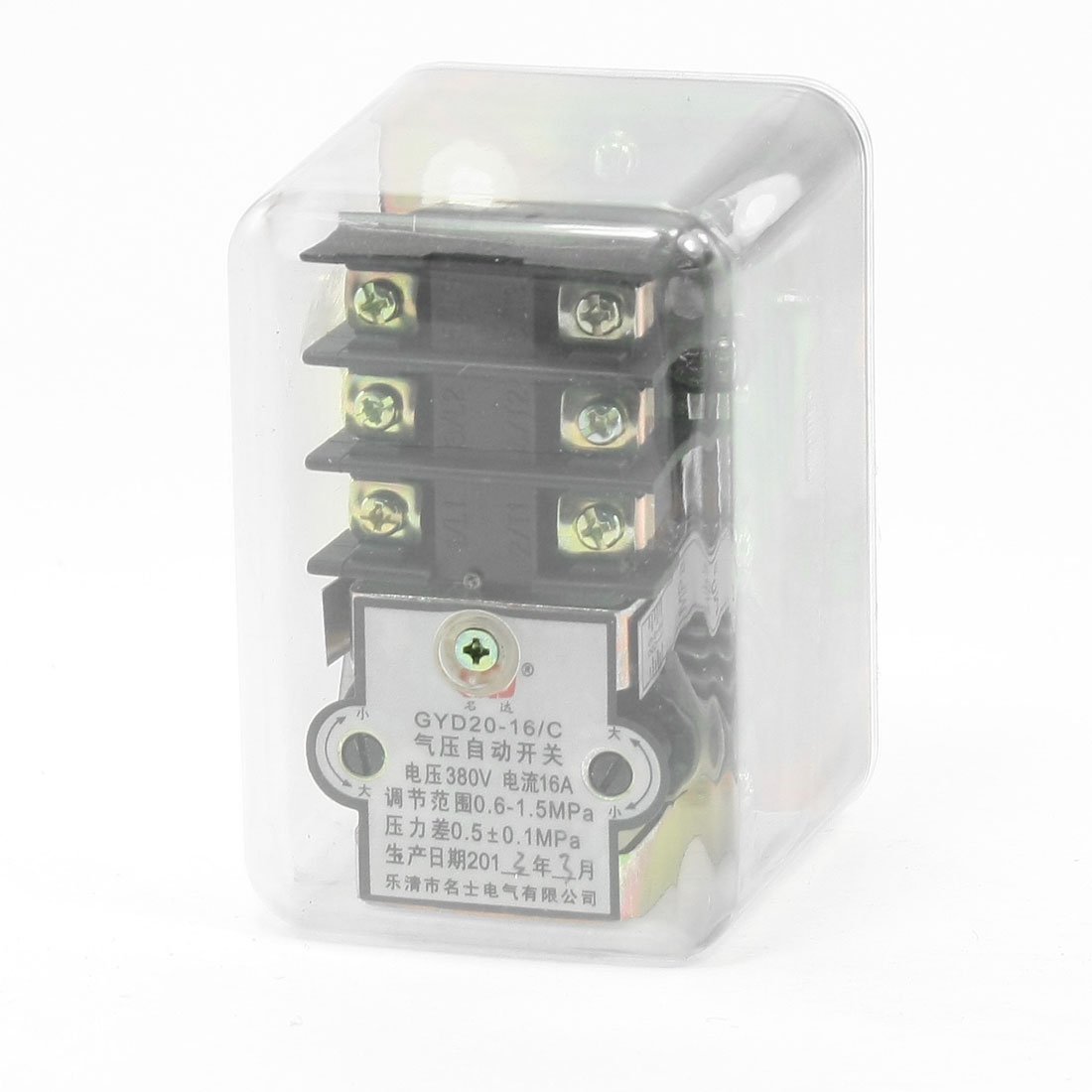 Parti di ricambio AC 380V Controllo elettrico 16A G3/8" 135-175PSI Valvola pressostata for compressore d'aria a 1 porta