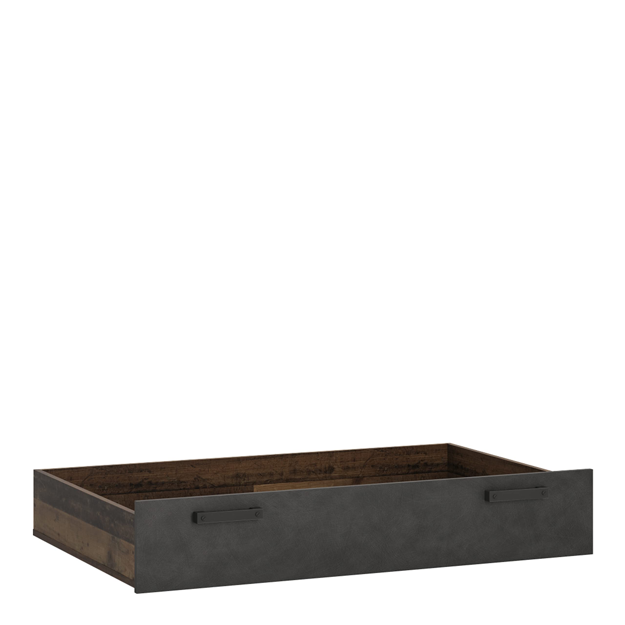 Furniture To Go Brooklyn Underbed Drawer in Walnut and Dark Matera Grey