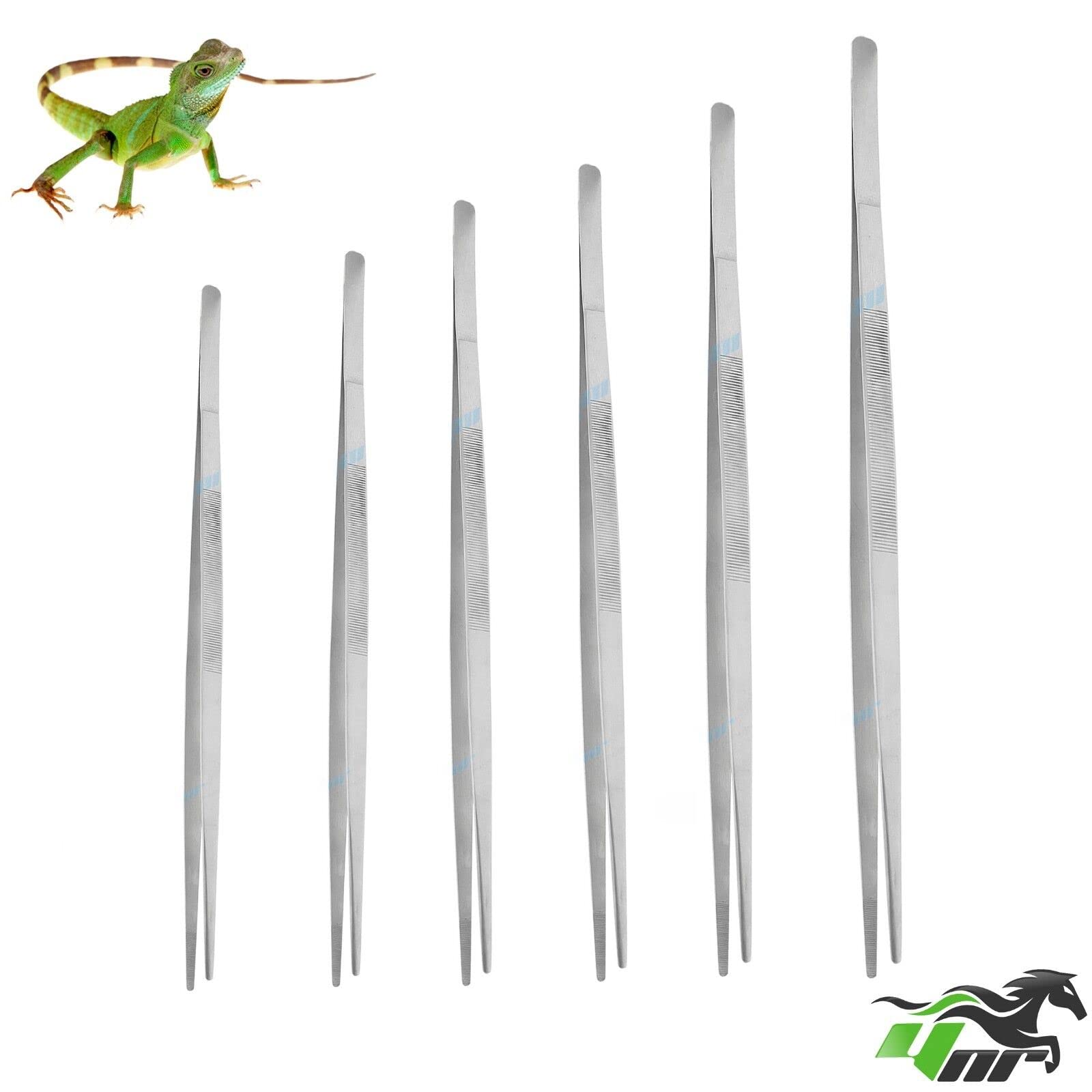 YNR Reptiles Feeding Tongs Tweezers Hospitals Fish Tank Tools Aquatic Metal Stainless Steel CE (24 Inches)