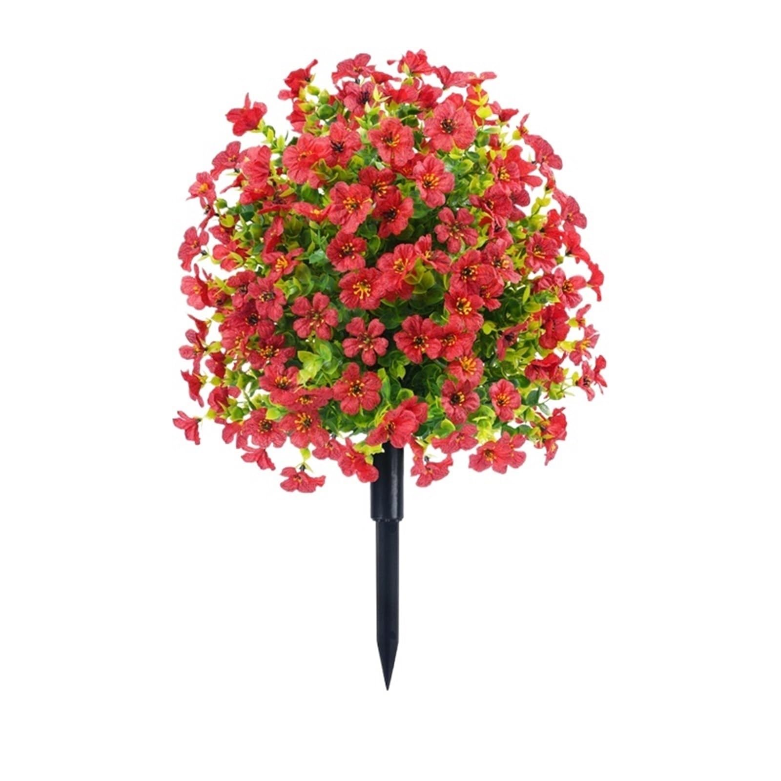 WBCDXCBB Simulated Flowers Eucalyptus Violet Ground Planting Shooting Home Garden Decoration 1Pcs(Bigredfc034-45)
