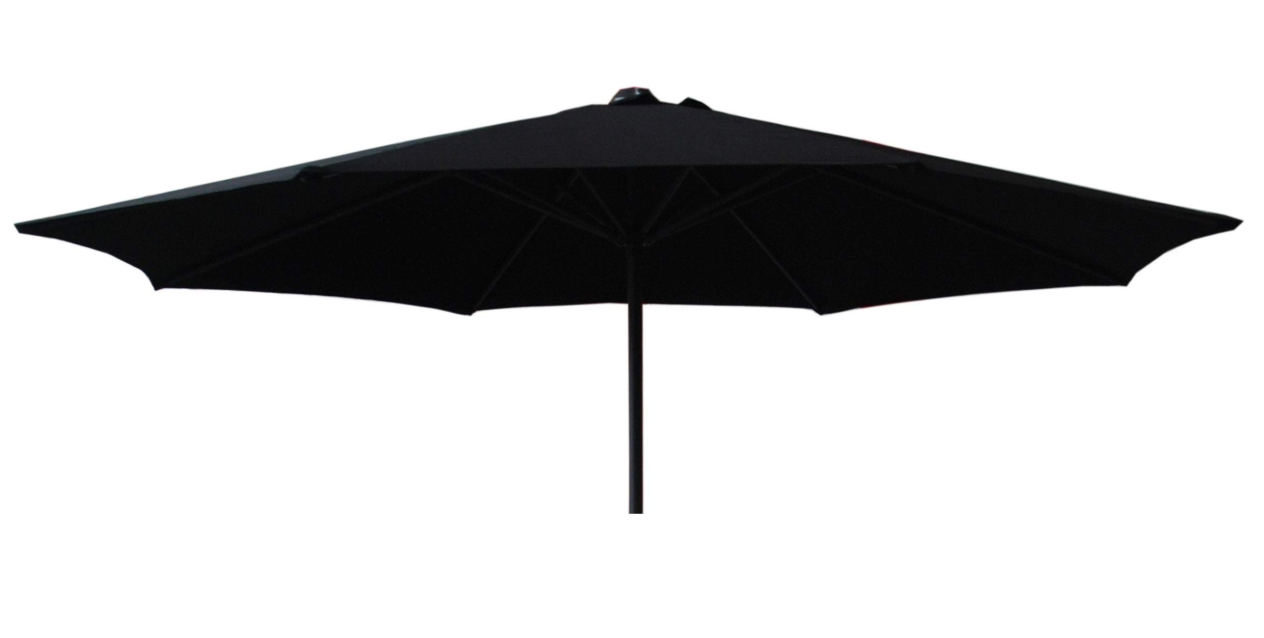 Tfs Black Replacement Parasol Fabric Canopy For Standard, Cantilever & Balcony Parasols (2.7M 8Arm, )