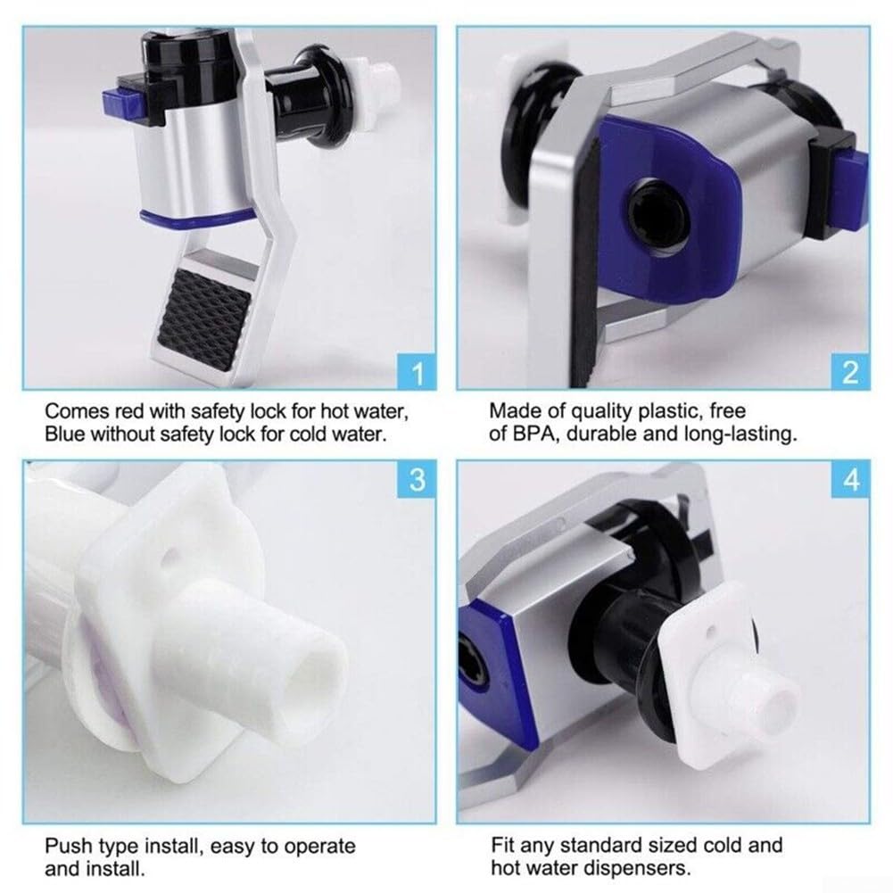 Rubinetti Erogatore Acqua Calda/Fredda - 2 Pezzi Di Ricambio In Plastica