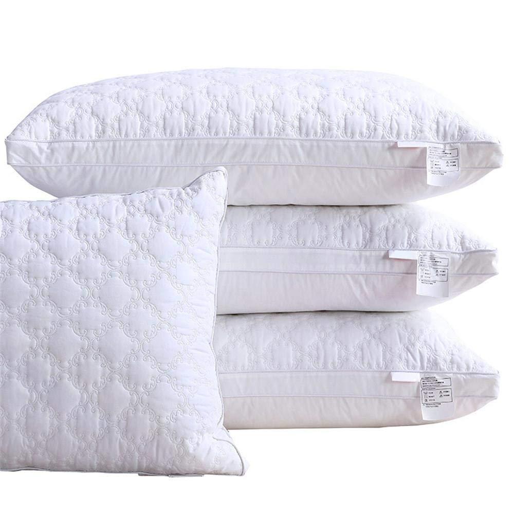 Llxxx pillow-Thickened Feather Pillow Cotton Pillow Core Bedding 48 * 74cm Solid Color Pillow Inner Bedroom Home Textile Home & Living
