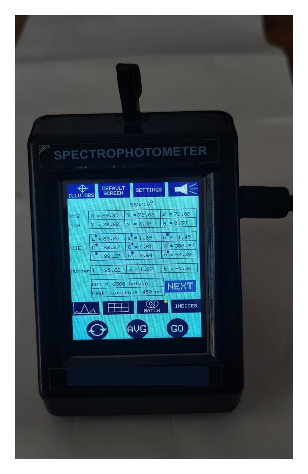 Handheld-Labor-Farbspektrophotometer, 28 Mm Großer Sichtbereich, Weißgrad-Tester Für Papier, Textil, Kunststoff, Keramik, Farbleser,Hochpräzise