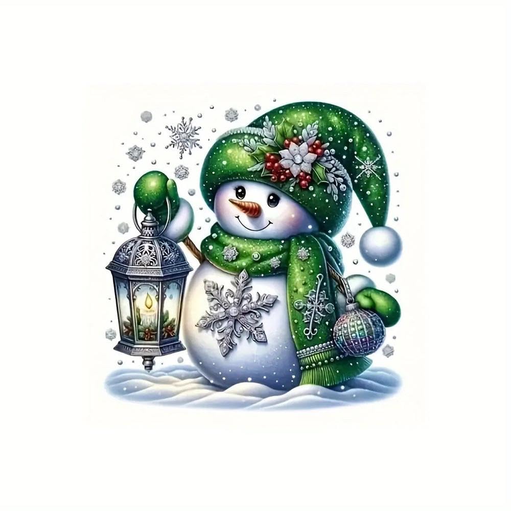 Snowman Lantern Car Stickers Suitable for Laptops Bottles Trucks Mobile Phones and Motorcycles