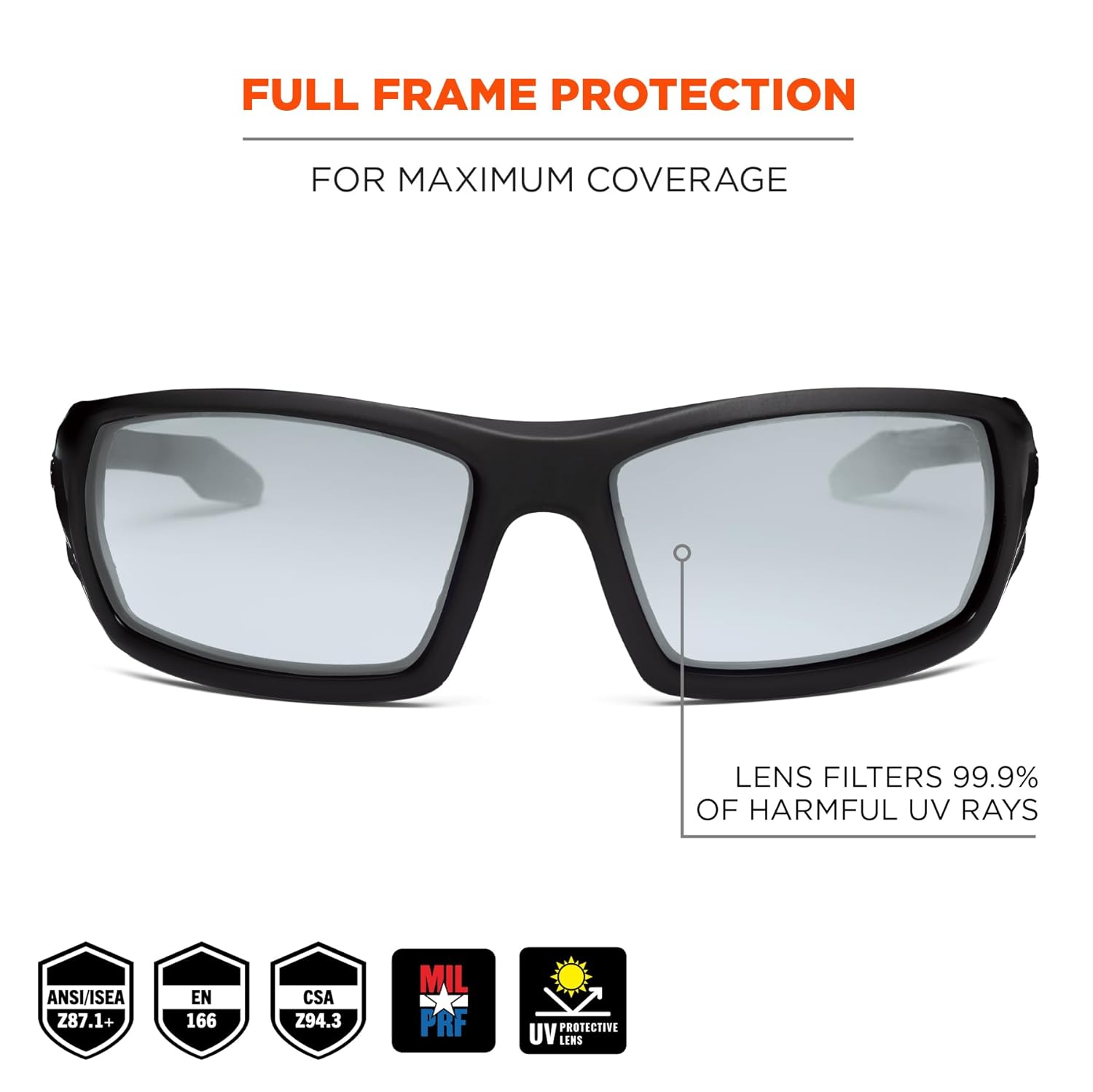 Ergodyne Skullerz ODIN Anti Scratch Safety Glasses, Anti-Fog, ANSI z87.1 - Image 2