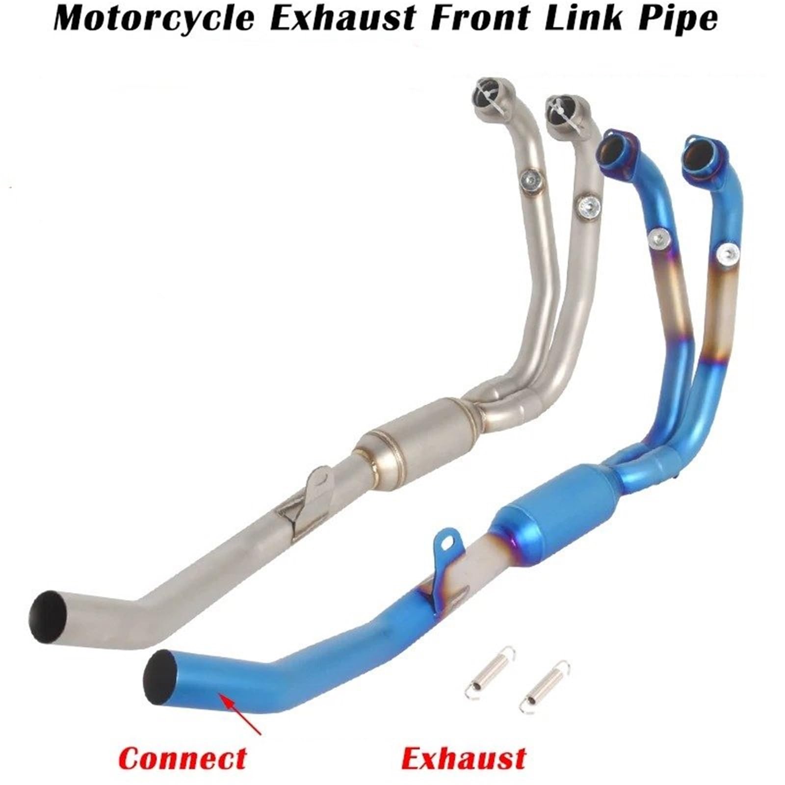 Tubo Escape Moto Para CFMOTO 450MT 450 MT 450-MT 2024 2025 Sistema Escape Ehxuasr Motocicleta Silenciador Modificado Tubo Enlace Intermedio 51 Mm(Type A)