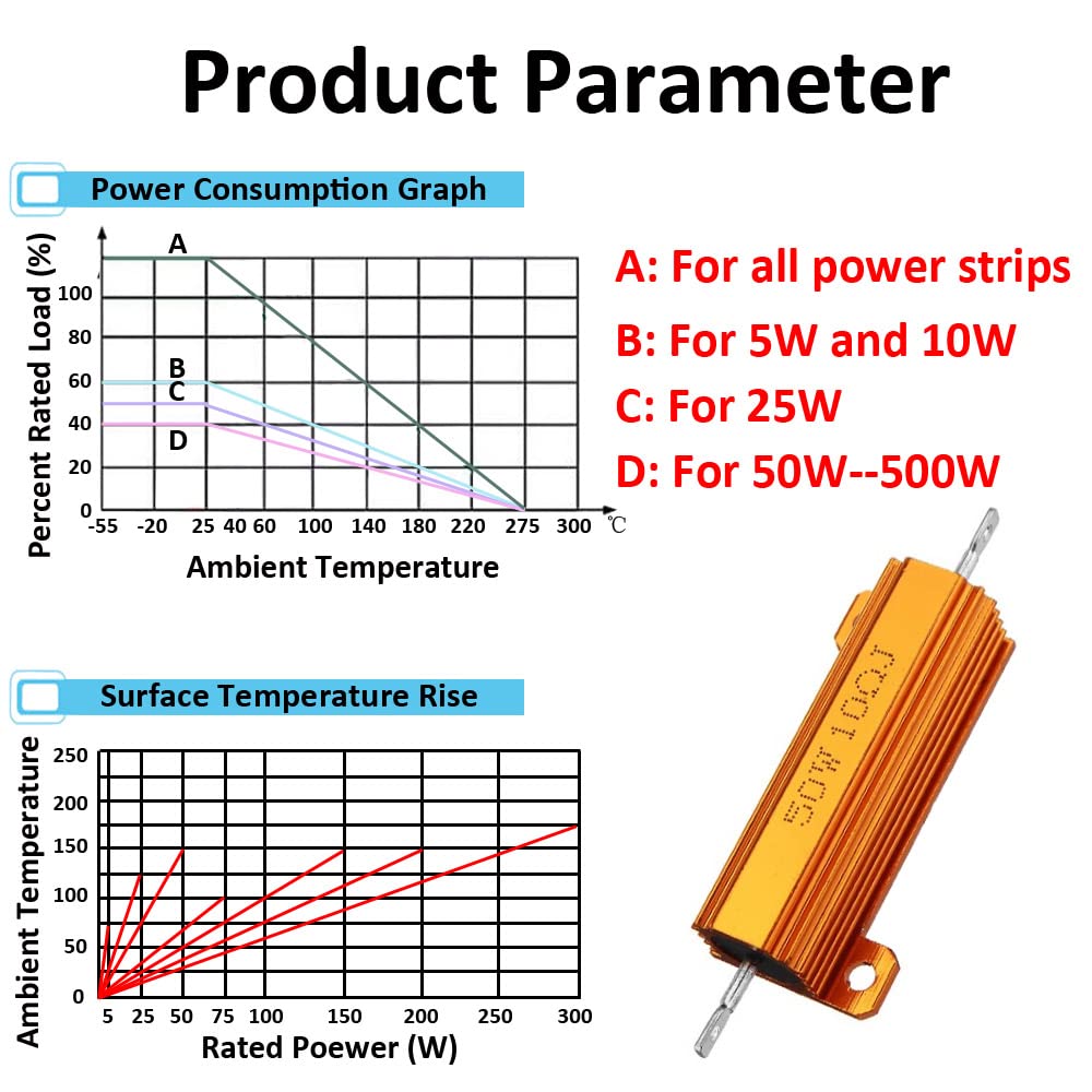 Lot De 2 Résistances Aluminium 25W 30 Ohm 5% - Montage Châssis, Pour Charge, Convertisseur, Correction Hyper Flash