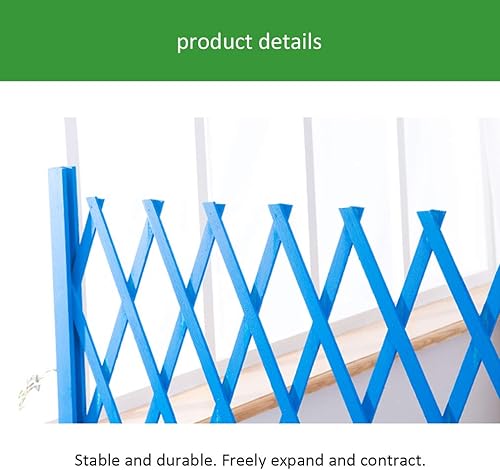 Miniatura 9 de Soporte de flores de madera para maceta, balcón, sala de estar, soporte para plantas, valla de jardín, barandilla, rejilla telescópica, con base,