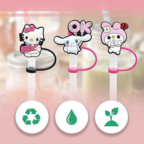 Miniatura 2 de 10 tapas de popote para copa Stanley, 10 unidades, 0.394 in, reutilizable, para vaso Stanley de 30 y 40 onzas, cubiertas de punta de popote para