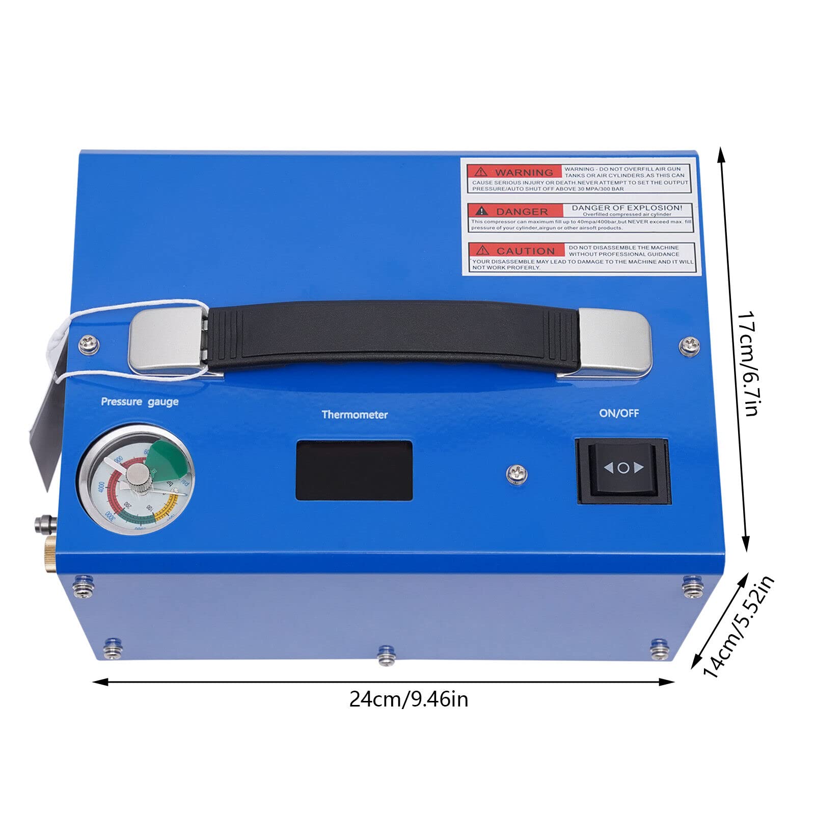 PCP kompresor 4500 psi, wysokiego ciśnienia, 12 V, 300 bar, kompresor samochodowy z transformatorem 250 W, sprężarka powietrza do butelki
