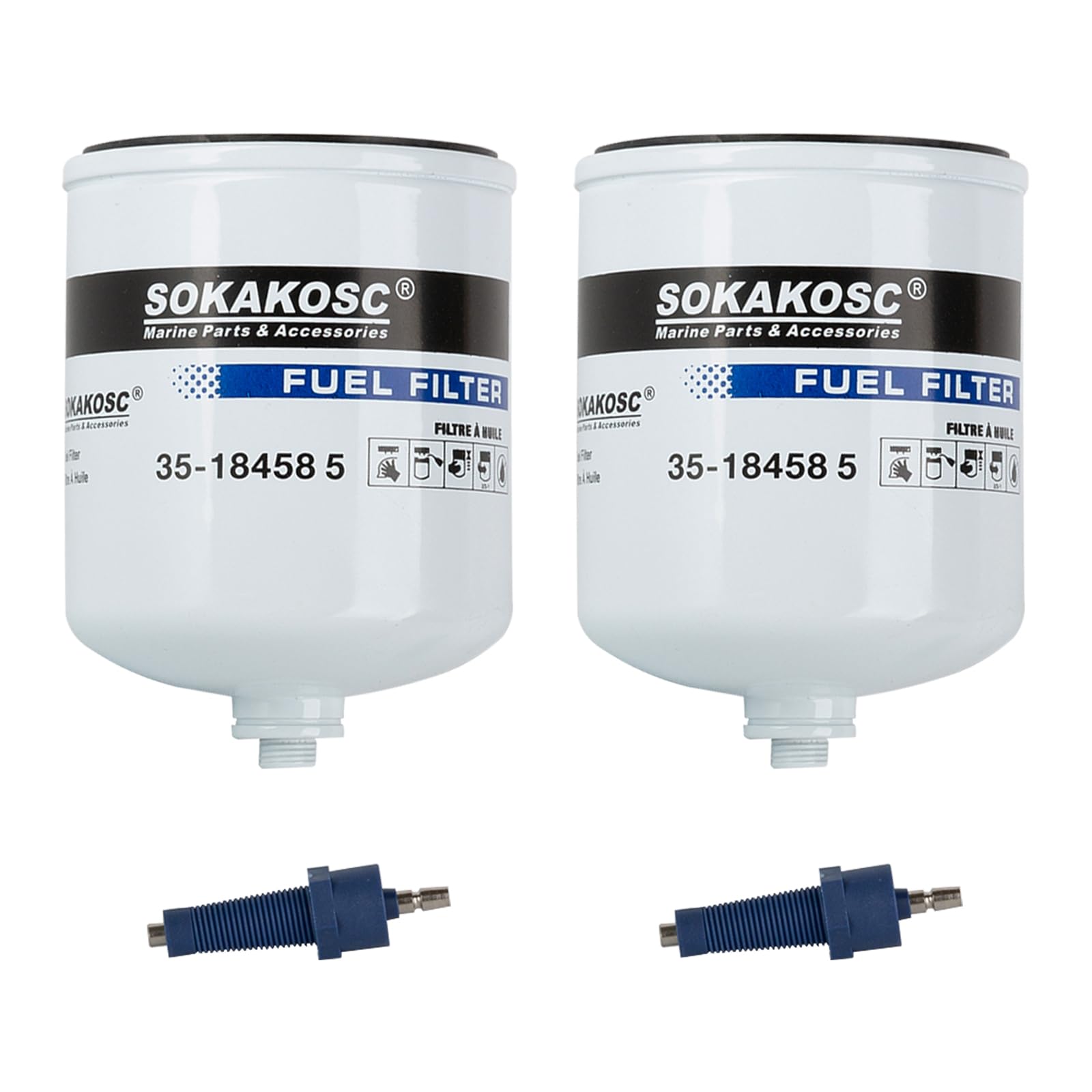 まりまり SOKAKOSC 35-18458 5 Water Separating Fuel Filter Replaces