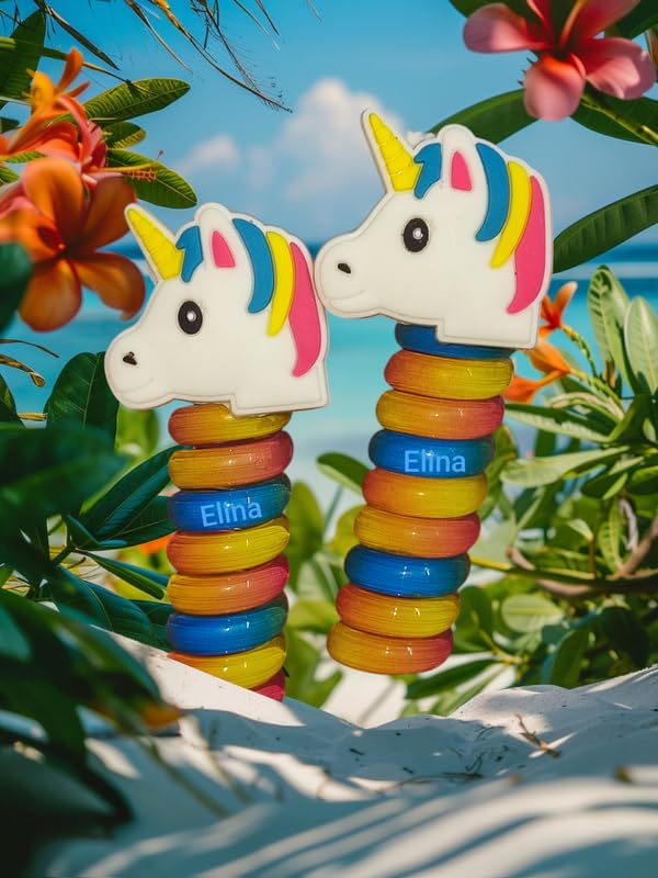 Elina Elastic Hair Spiral Ties Bands Fancy Telephone Wire Spring Braids Ponytail Holder Cute Cartoon Accessories Elastic Bow Knot for Girls,Kids, Baby (Pack of 2)(Multicolor) (B0DC5M22ZP) Amazon Price History, Amazon Price Tracker