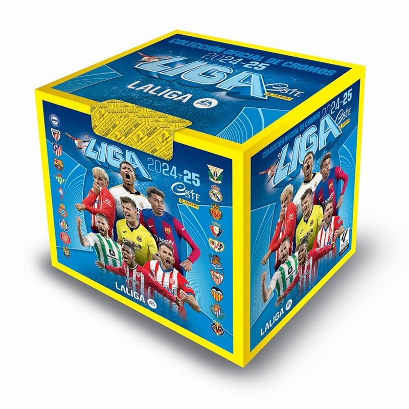 1 caja con 50 sobres de cromos (pegatinas) de fútbol 2024 2025 liga 24 25 de la 3ª edición ¡ la tercera !
