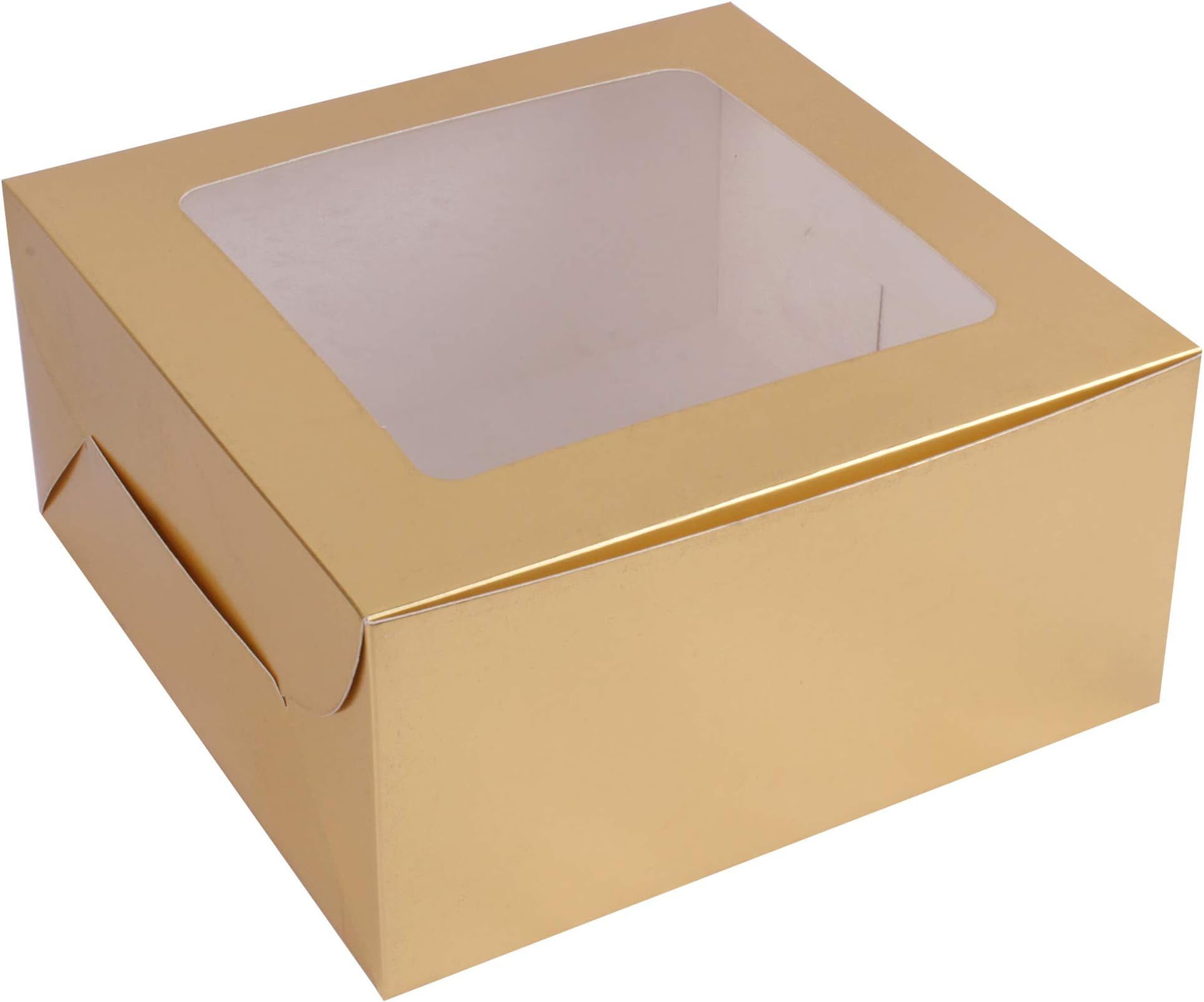 RELIABLE Packaging Golden Cake Box for Half KG Cake - Pack of 5, Paper