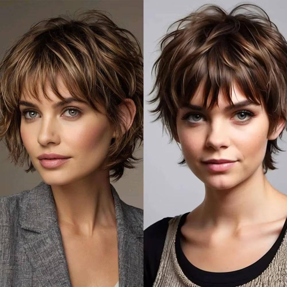 Accessori Parrucche Parrucca Corta Da Donna Con Rete Interna Rosa Densità Da 6 Pollici Capelli Umani Al 180% Realizzata A Macchina Per Tutti I Giorni