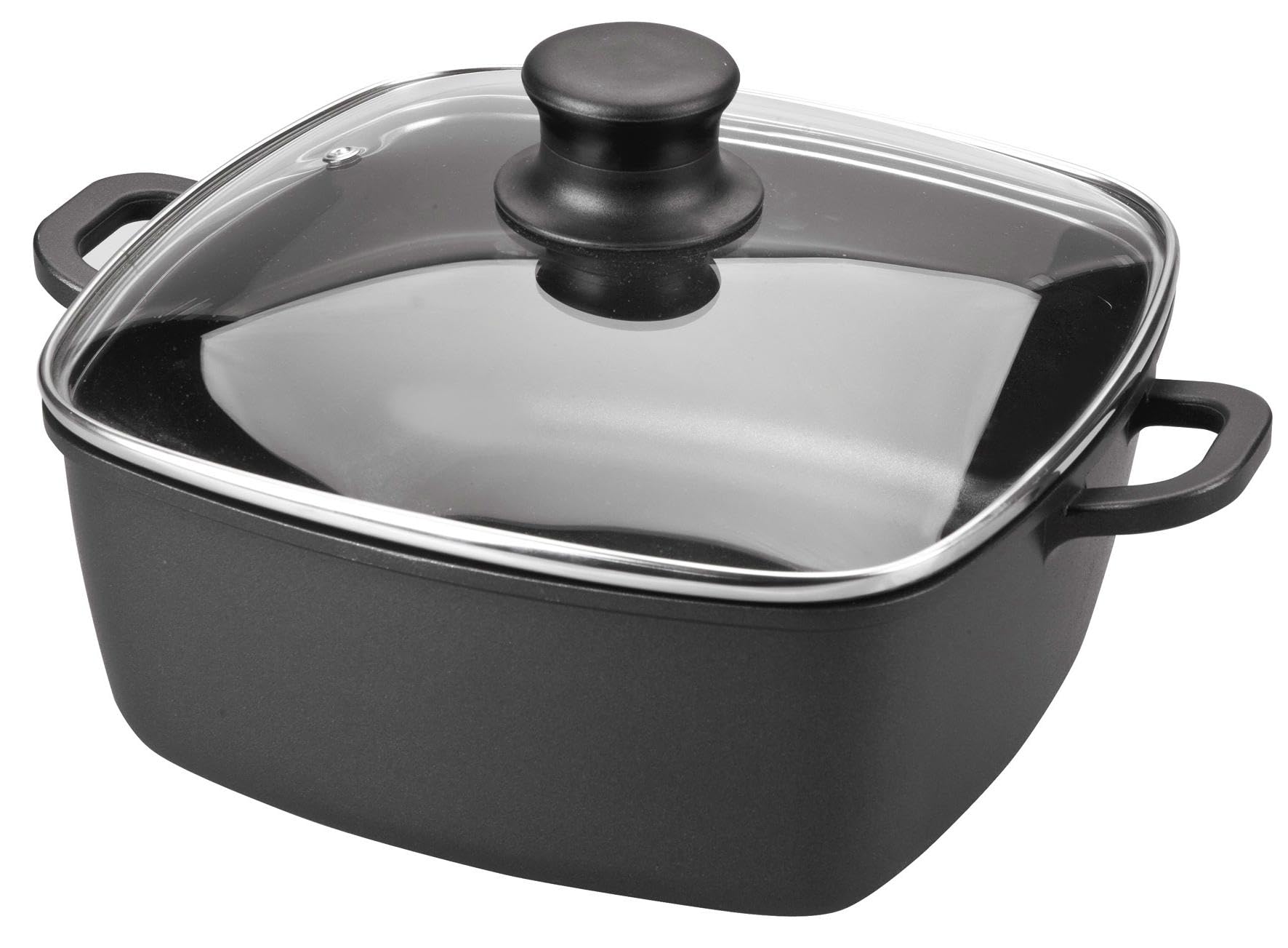 Cacerola cuadrada de aluminio fundido 28cm para solucionar tus cenas rápidas y guisos