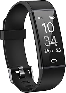 Fitness Tracker Watch with Heart Rate Monitor, Step Counter Activity Tracker with Pedometer & Sleep Monitor, Calories, Step Tracking for Women Men Compatible with Android iOS