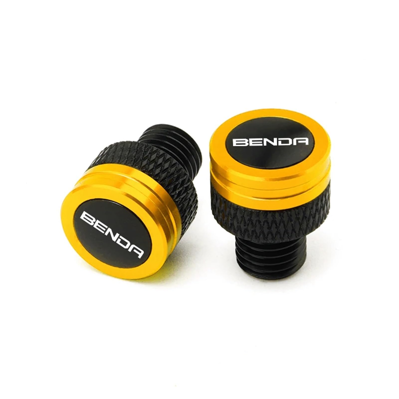 Aluminum Mirror Delete Blanking Plugs For LFC700 Motorcycle Accessories CNC M10*1.25 Aluminum Screws Bolts Mirror Hole Plugs Cap(YELLOW)