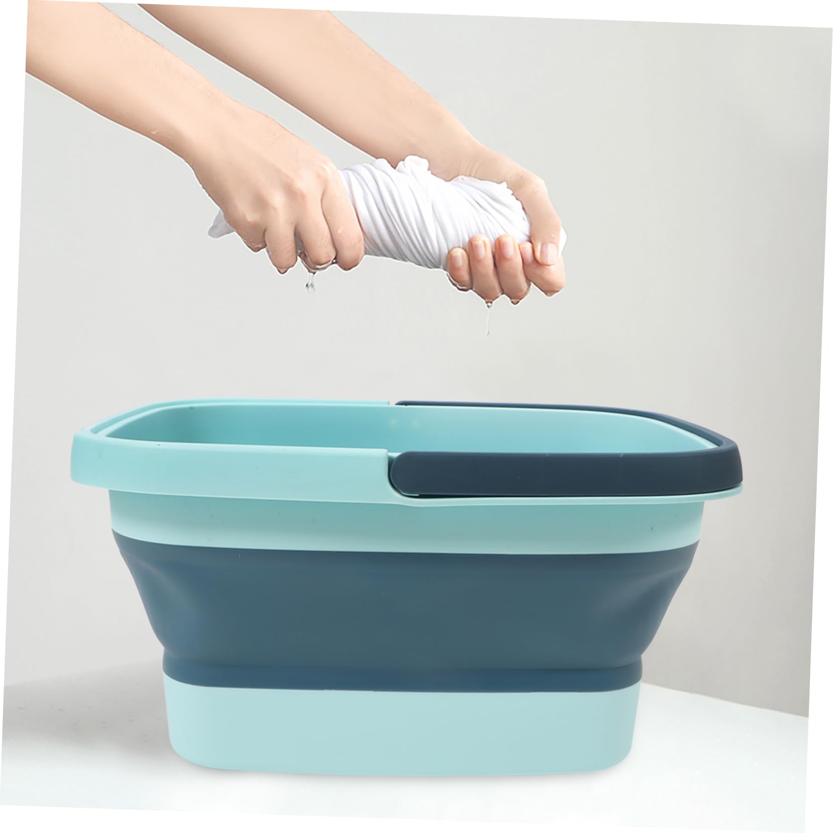 Ipetboom 1Pc Folding Foot Massage Basin Multi Purpose Foot Soak Bucket for Home Use Space Saving Design Durable Material for Relaxation Fishing and Cleaning Tasks