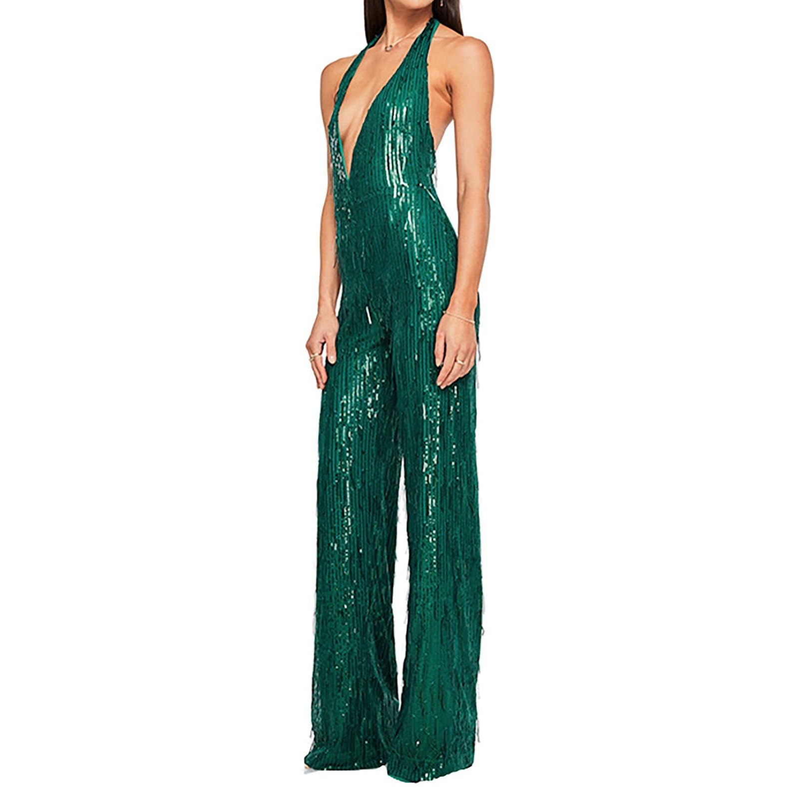 IQYU Tute Donna Tuta Pantaloni Matrimonio