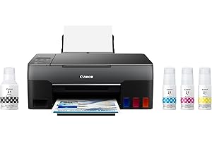 Canon PIXMA G3262 Wireless MegaTank All-in-One Printer (Print, Copy, Scan) with Mobile Printing