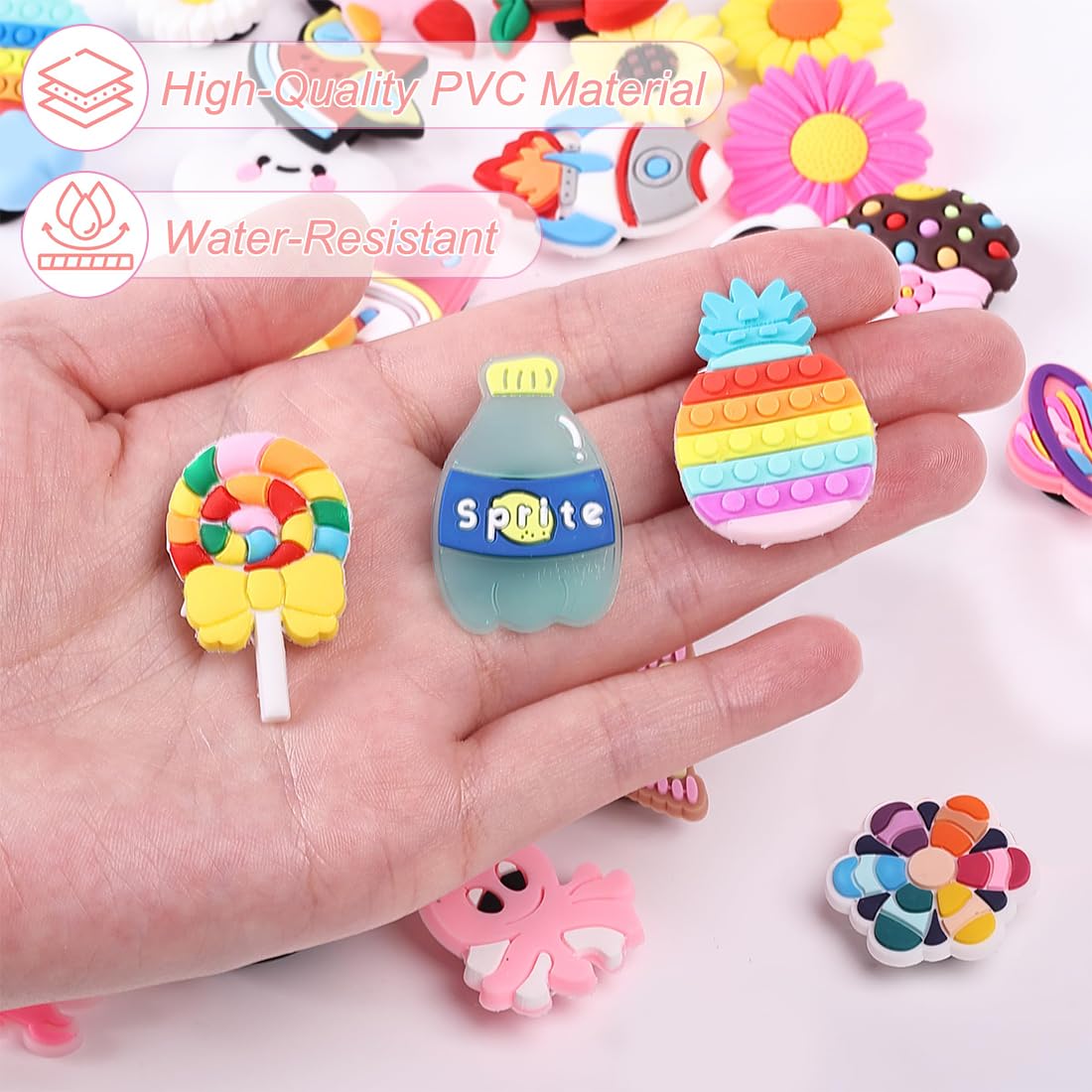 JEYORZY 30 Piezas Shoe Charms, Accesorios Decorativos para Zapatos, Pins para Regalos de Niños Fiesta Cumpleaños