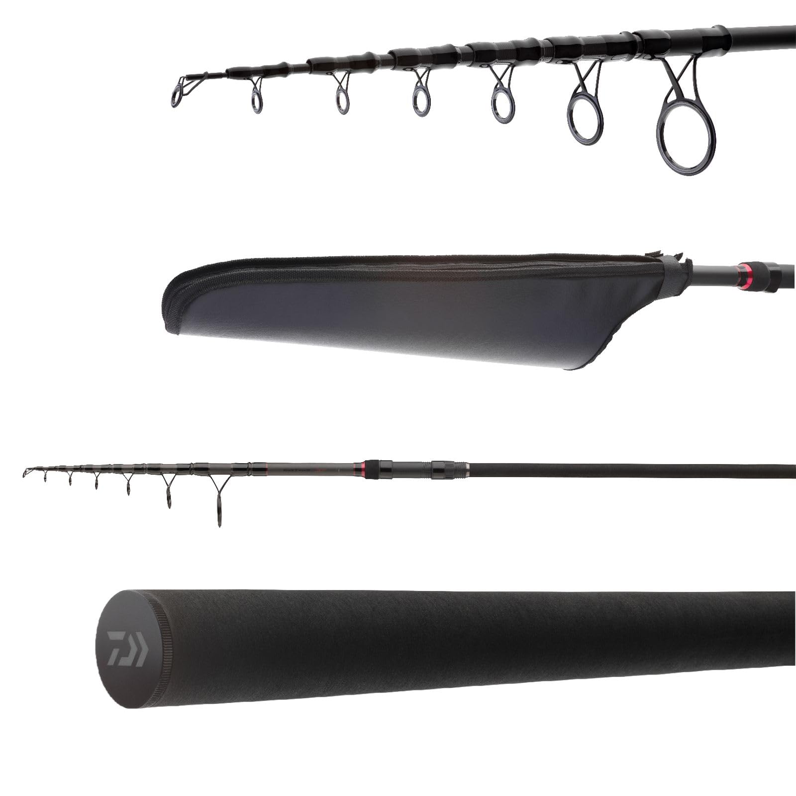 DAIWA Black Widow XT Tele - Caña de Pescar para Carpas