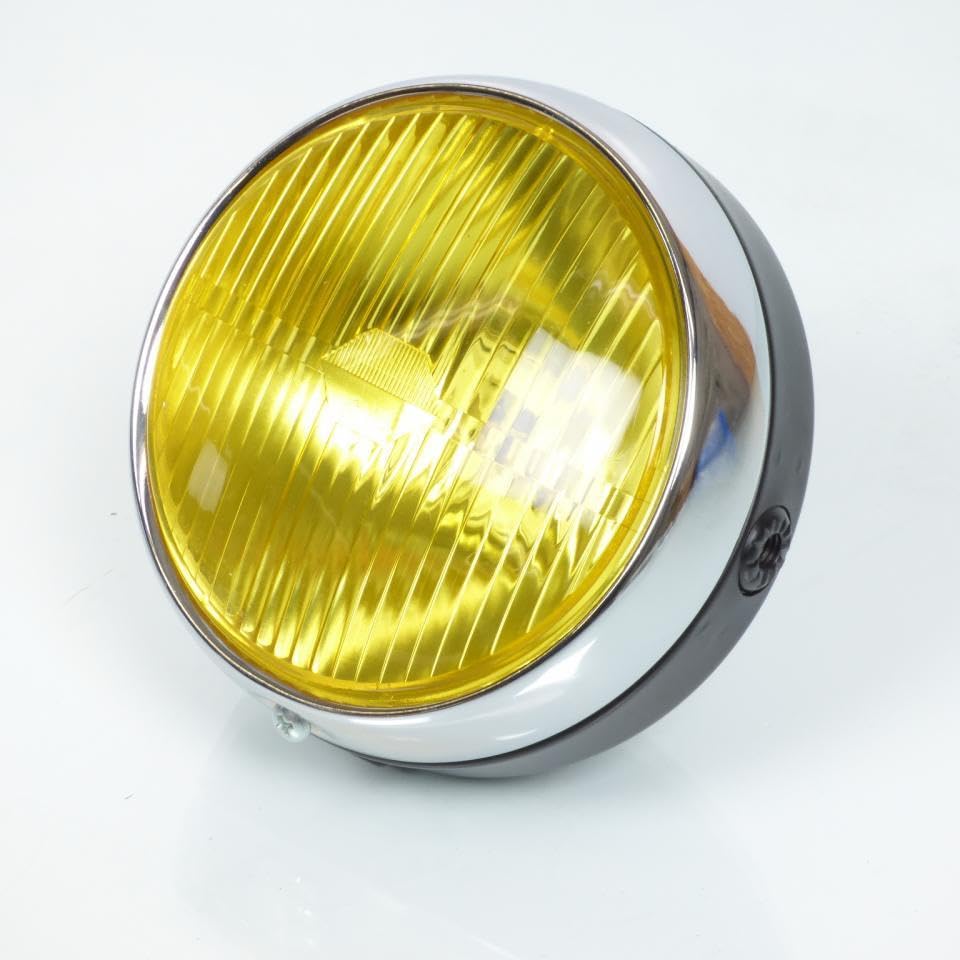 Phare avant jaune rond Ø140mm résistant aux vibrations pour Peugeot 103 défaillant
