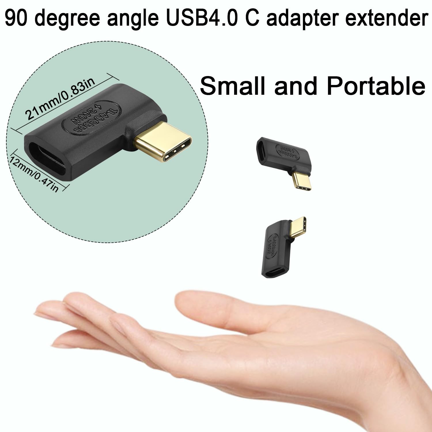 Adattatore USB C A USB 2.0 – Set Da 4 Pezzi, Compatto E Leggero, Per Ricarica E Dati