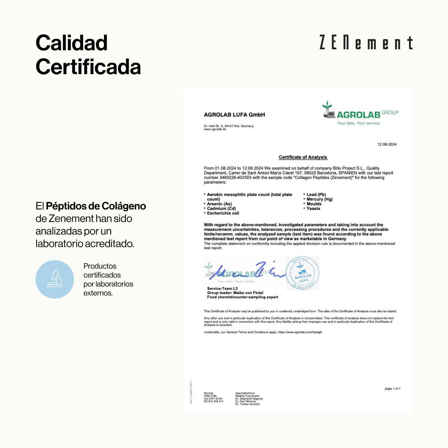 Péptidos de Colágeno Hidrolizado de Ganado Bovino Alimentado con Pasto - con Magnesio, Ácido Hialurónico, Zinc y Vitamina C - Sin Sabor - Alta Solubilidad - 450 g