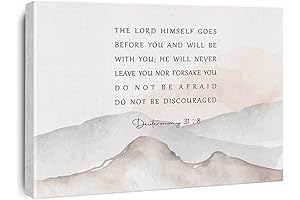 Christian Wall Painting Wall Art Decor, "The Lord Your God is With...