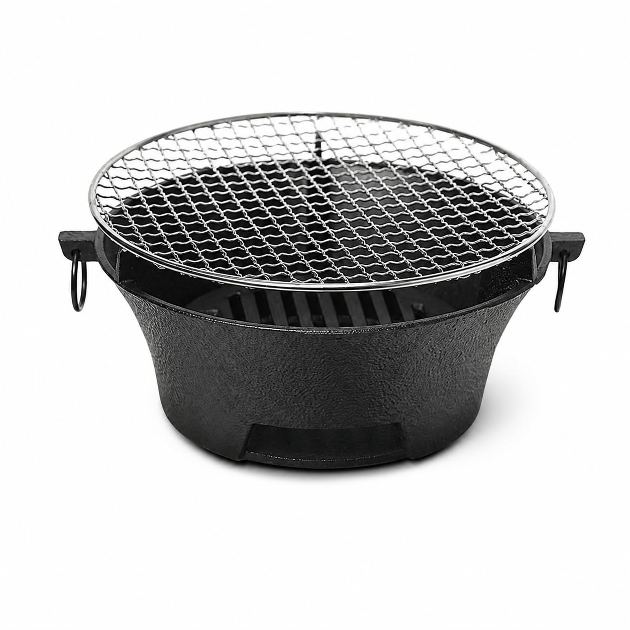 Griglia a Carbone in Ghisa Multifunzione, 32cm stufa+griglia